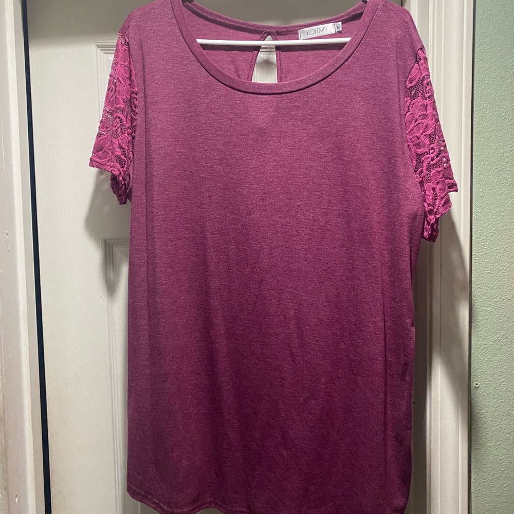 Lace Sleeve Top
